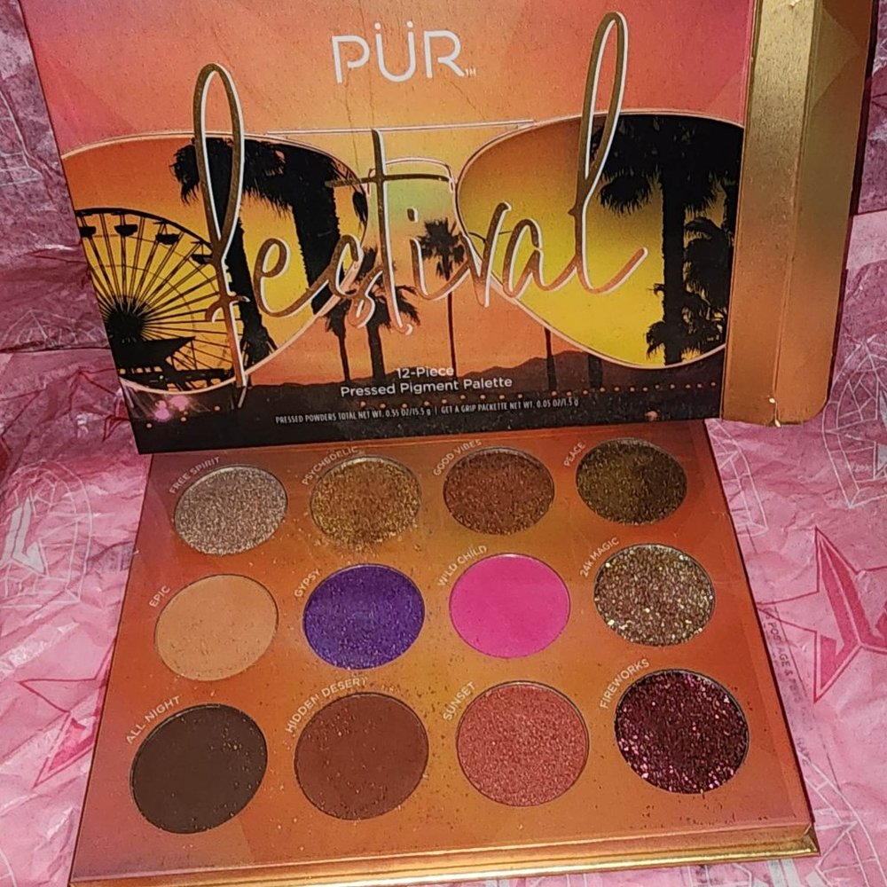 PÜR's limited-edition, 12-piece pressed pigment Festival Eyeshadow Palette